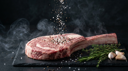 日本国产黑毛和牛带骨肋眼（Tomahawk）